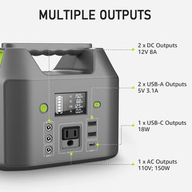 EnginStar 110V outlet powers small electronics with ease