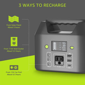 EnginStar 155Wh power station smart protection against overload and overheating.