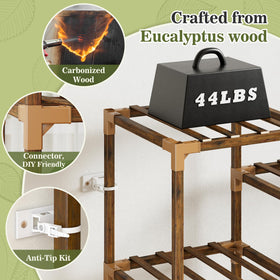 EnHomee plant stand complements living rooms as a botanical gallery.