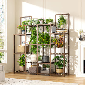 EnHomee plant stand with adjustable connectors to reshape the layout.