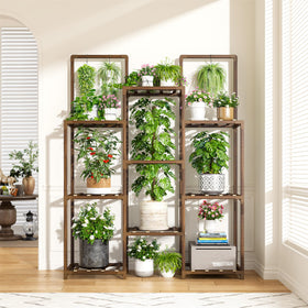 EnHomee plant stand anti-tipping kit secured to wall