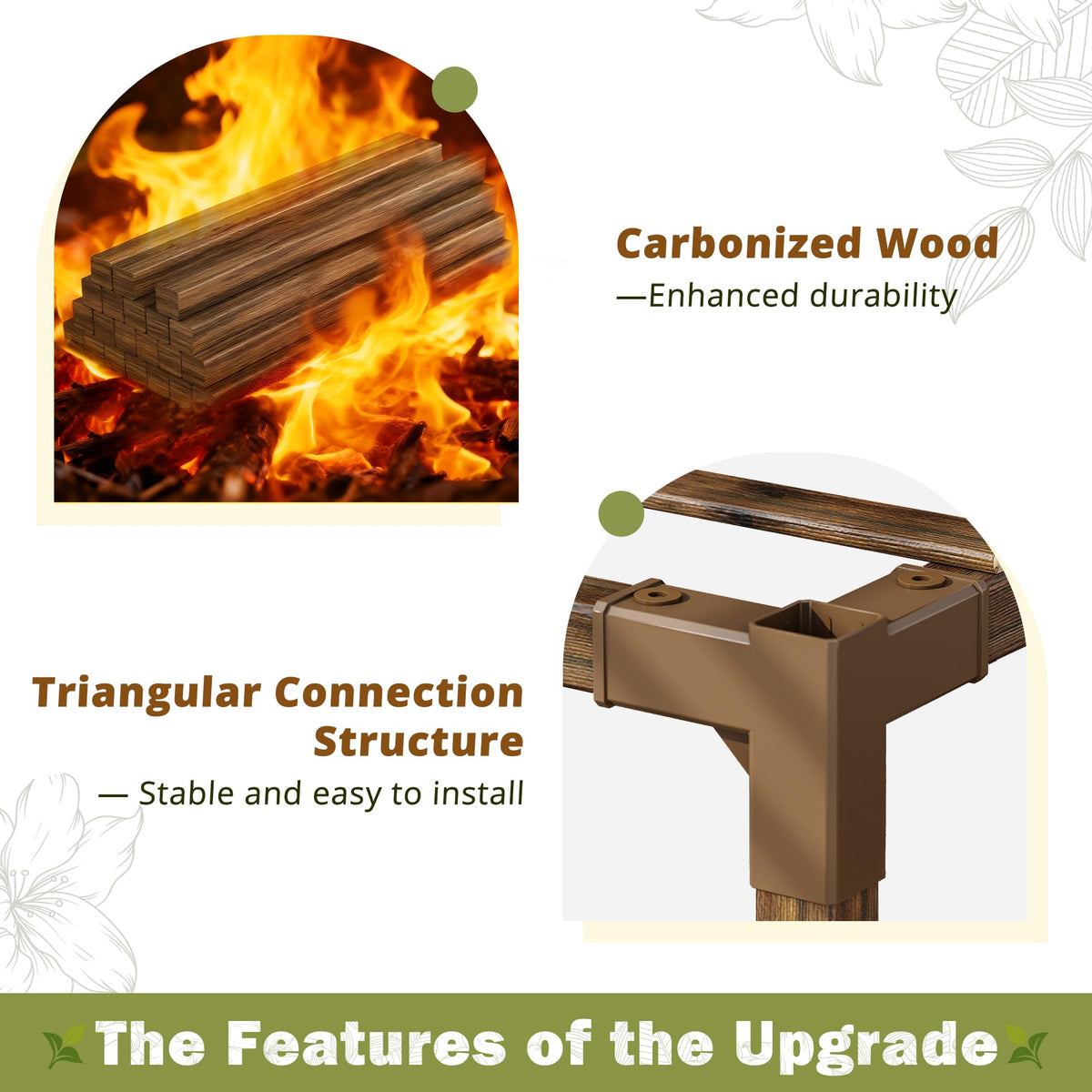 EnHomee plant stand showing sturdy structure and weight support on each shelf.