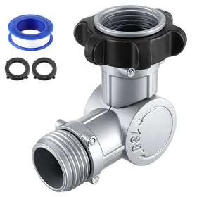 Enhon 180-360 swivel hose connector enables kink-free watering.