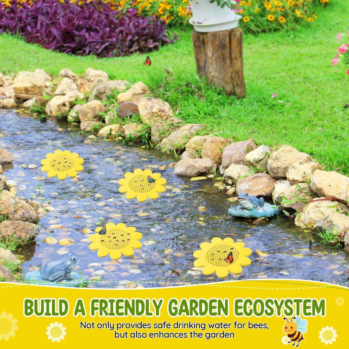 Enhon biodiversity-friendly garden ecosystem supports pollinators