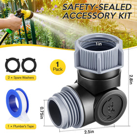 Enhon provides leak-proof seal with included washers and tape