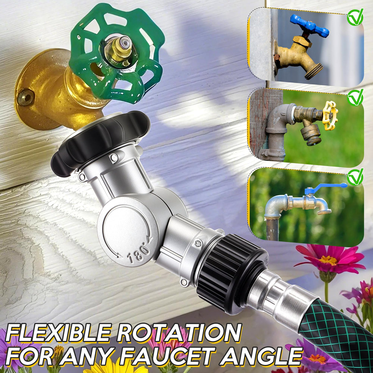Enhon bonus washers and tape included for leak-proof seals.