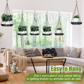 Enhon easy installation baskets with hooks for quick hanging