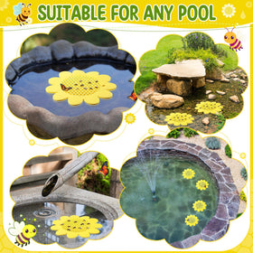 Enhon garden decor on water adds color to ponds and patios