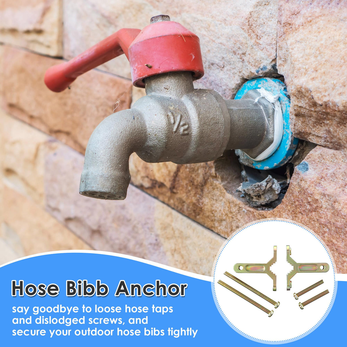 Suitable for brick, concrete, vinyl, and stucco exterior surfaces with Enhon anchor.