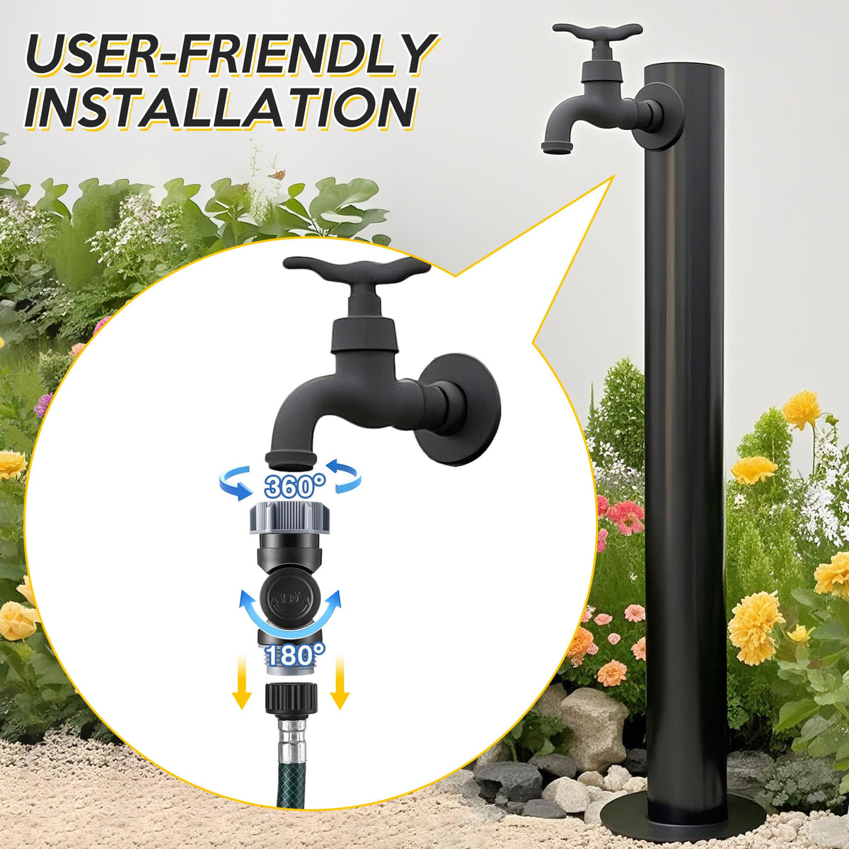 Enhon outdoor watering solution demonstrated for versatile garden tasks