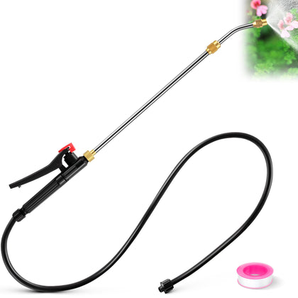 Enhon pump-action sprayer wand extended for high-reach precision