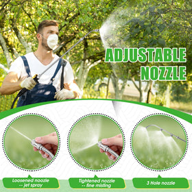 Enhon pump sprayer wand includes 1.25 m PVC hose for flexible spraying