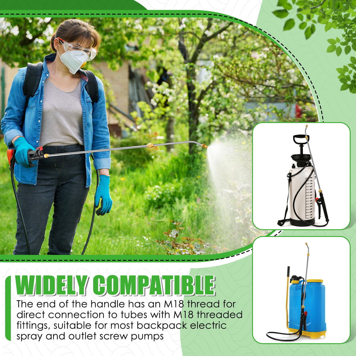 Enhon reinforced 1.25m hose for flexible garden reach