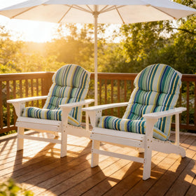 Enipate fabric ties and back band keep cushions secure