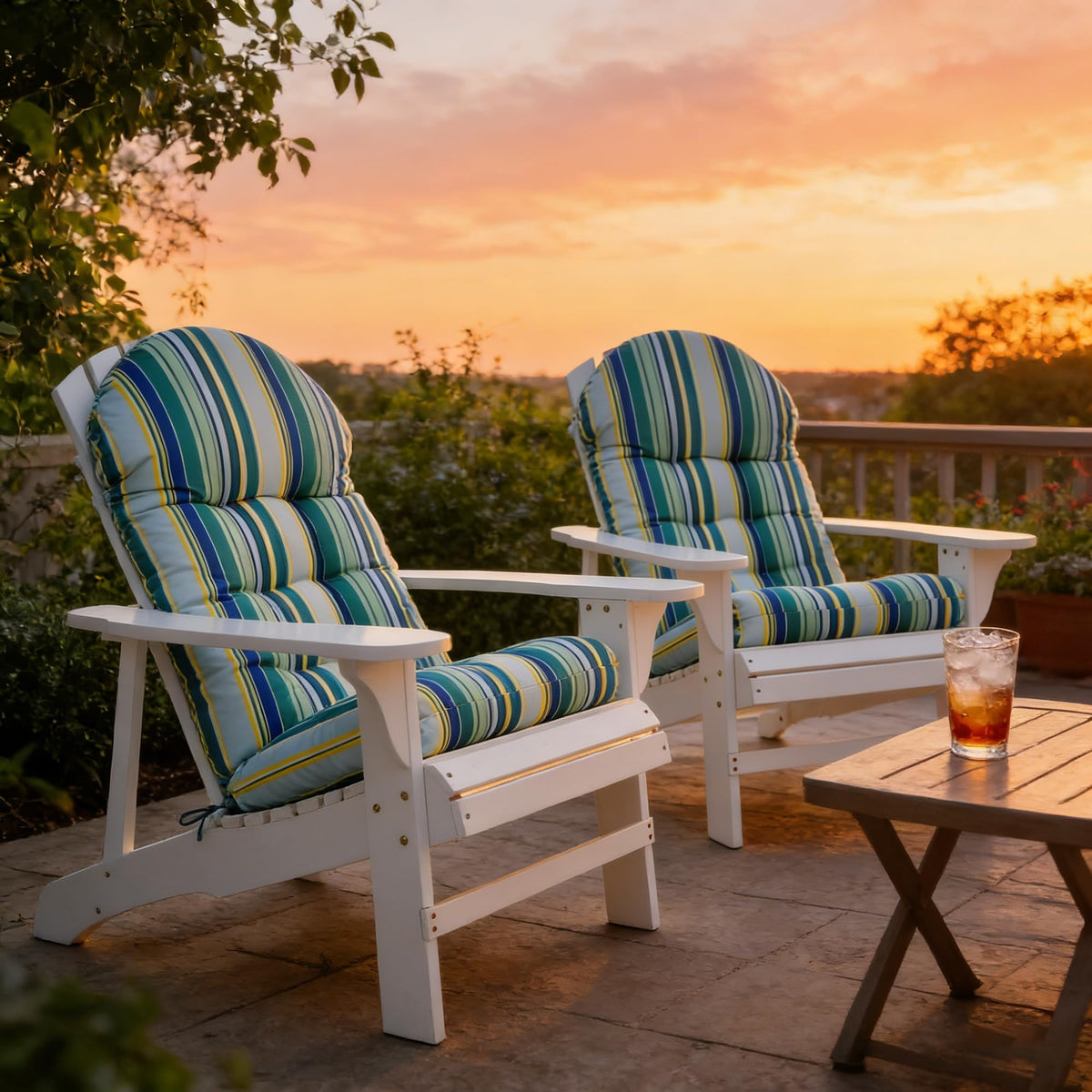 Enipate cushion on outdoor chair for daily use