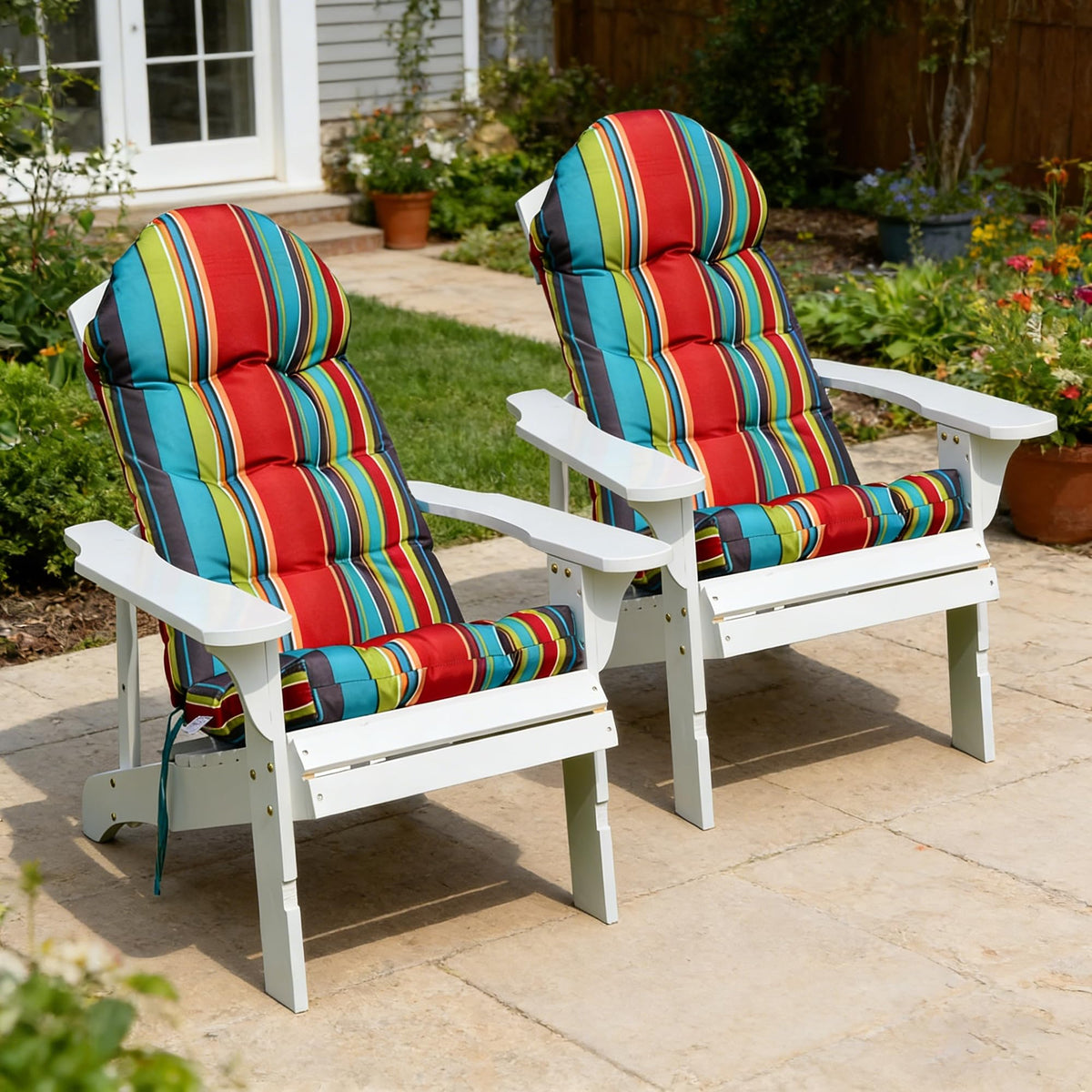 Enipate tufted cushion fits Adirondack and rocking chairs