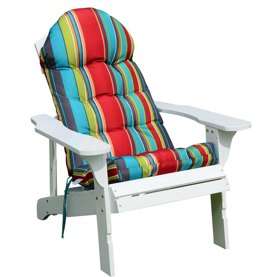 Enipate weather-resistant Adirondack cushion high-back for outdoor comfort
