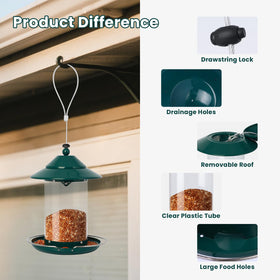 EnjoyCool chew-resistant metal construction for durable outdoor bird feeding.