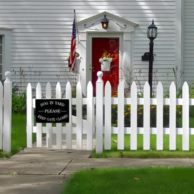 Enjoyist two-sign pack ideal for keeping gates closed in yards and prevent pets wandering.