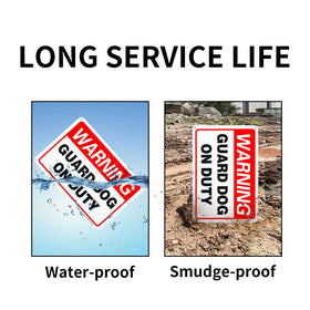 Enjoyist outdoor sign with pre-drilled holes and rounded corners for easy mounting.