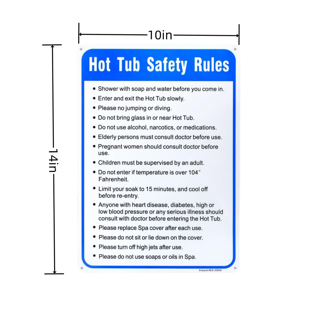 Enjoyist rust-free aluminum sign designed for durable outdoor use.