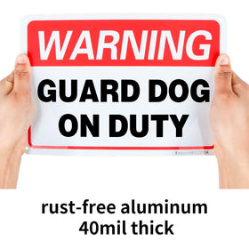 Enjoyist two-pack weatherproof aluminum sign ready for installation.