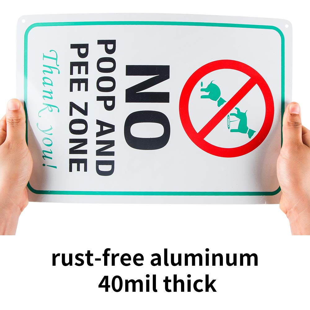 Enjoyist weatherproof aluminum sign resists UV fade for outdoor use.
