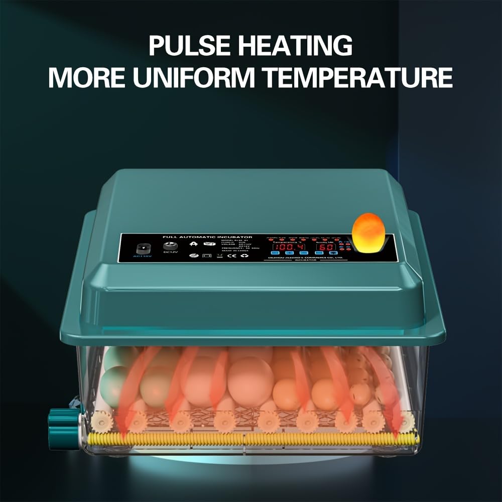 Enjoy Plush auto flip egg function ensures even turning.