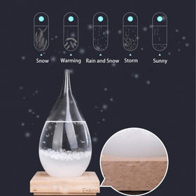 Enkrio storm glass medium size fills larger spaces with decorative weather observations.