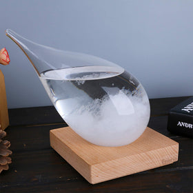 Enkrio storm glass on desk or shelf adds calm ambiance and tactile intrigue.