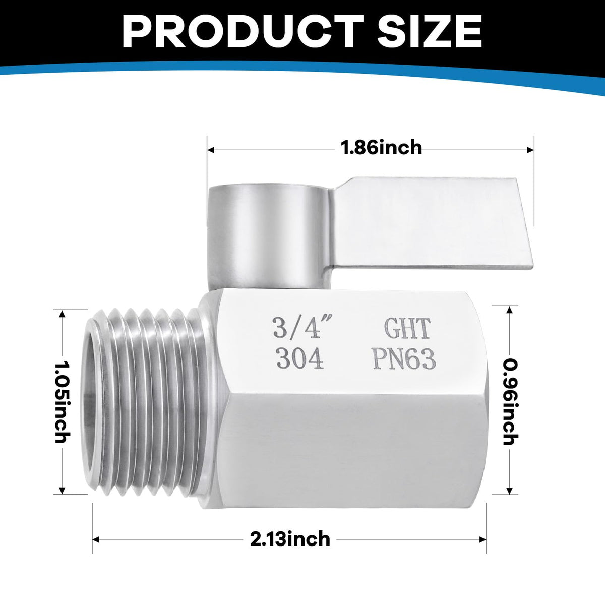 Enoch's Land valve with extended handle for precise flow control and reduced hand fatigue.
