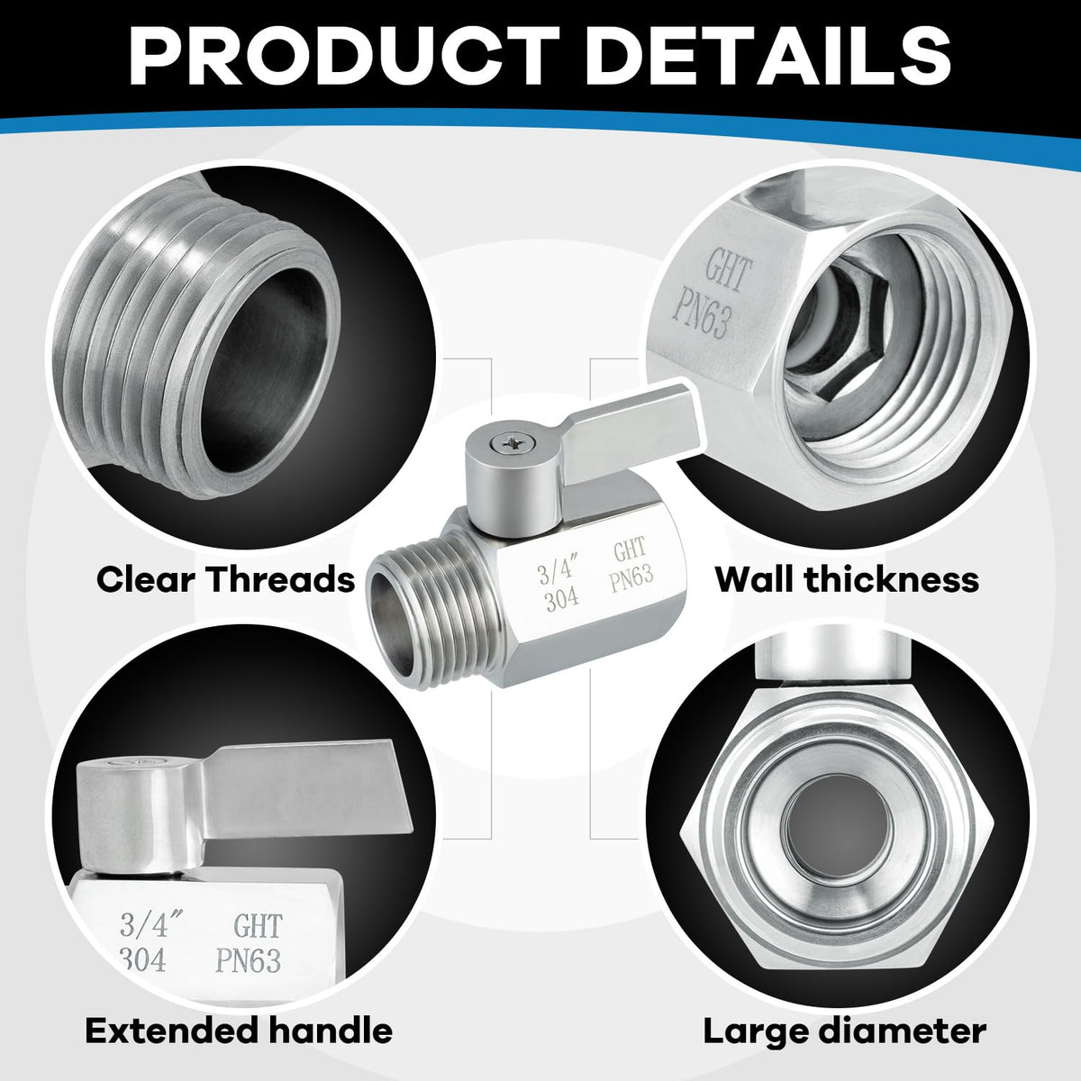 Enoch's Land full-bore design delivers smooth water flow with minimal clogging risk.