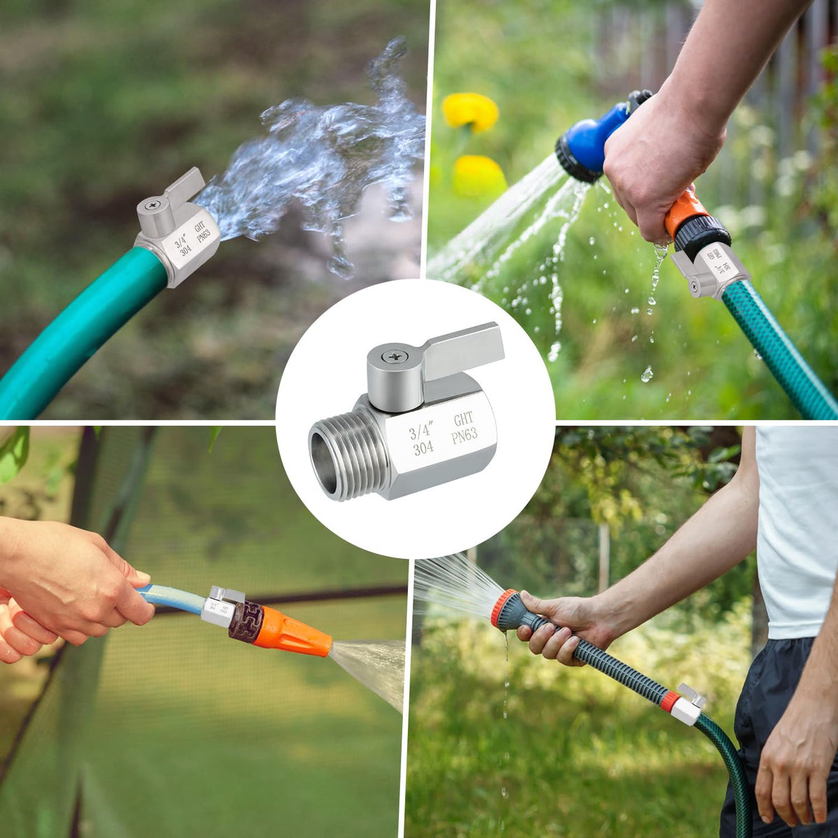 Enoch's Land 34-ght threading fits standard hoses for versatile use.