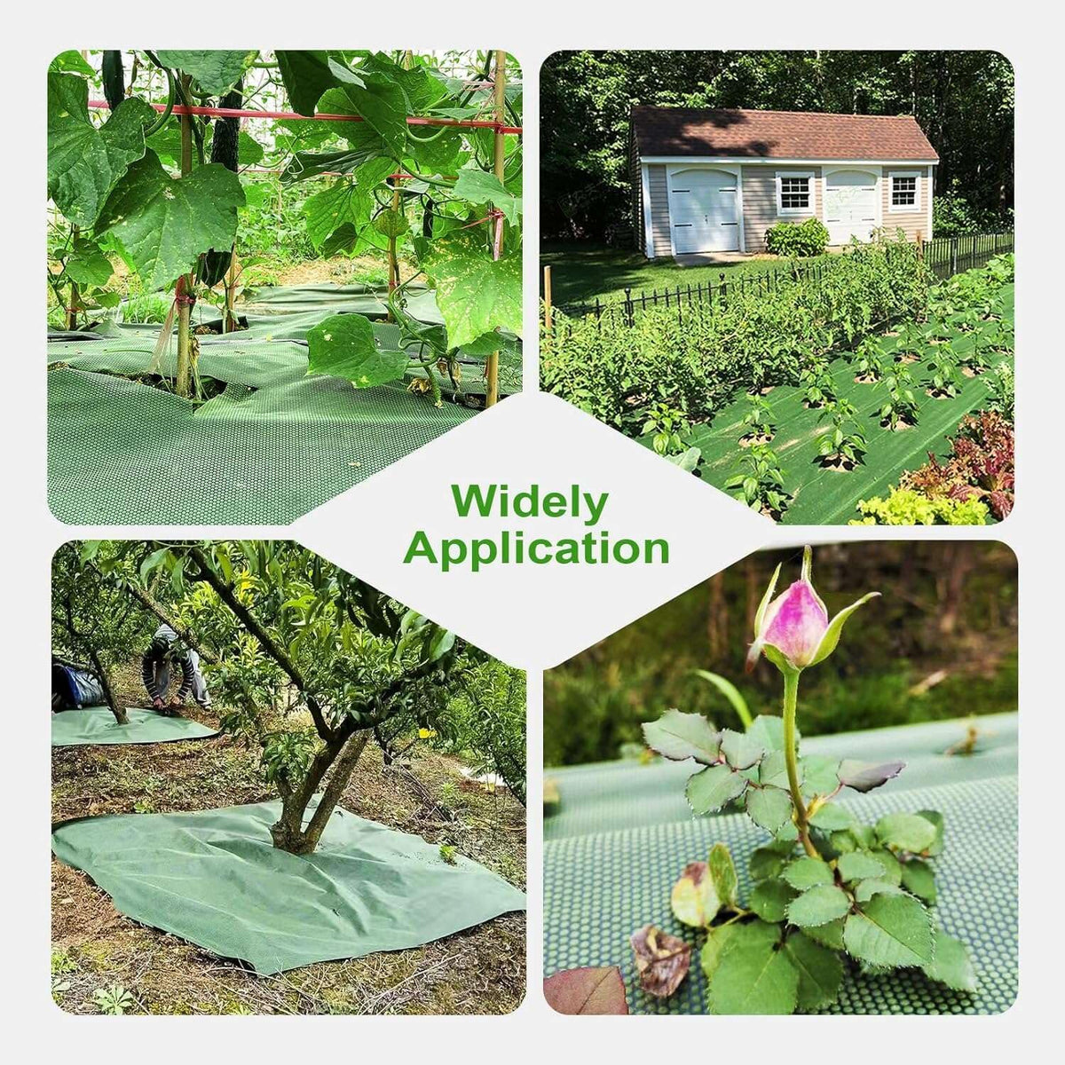 EnonGarden weed barrier landscape fabric eco friendly material and UV stability for outdoor use