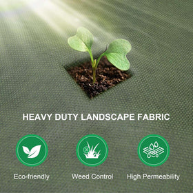 EnonGarden weed barrier landscape fabric supports water and nutrient flow while blocking weeds