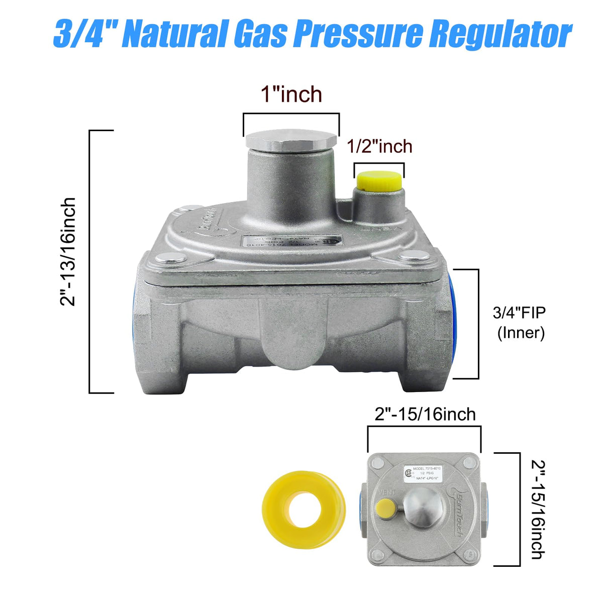 Enovorld regulator installed with hoses for DIY barbecue or camping.