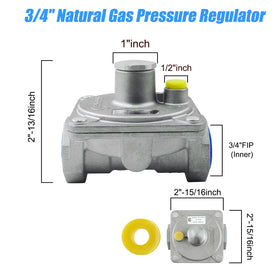 Enovorld regulator installed with hoses for DIY barbecue or camping.