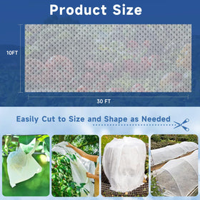 Enrichovo autumn pest barrier cover reducing insect damage to crops.