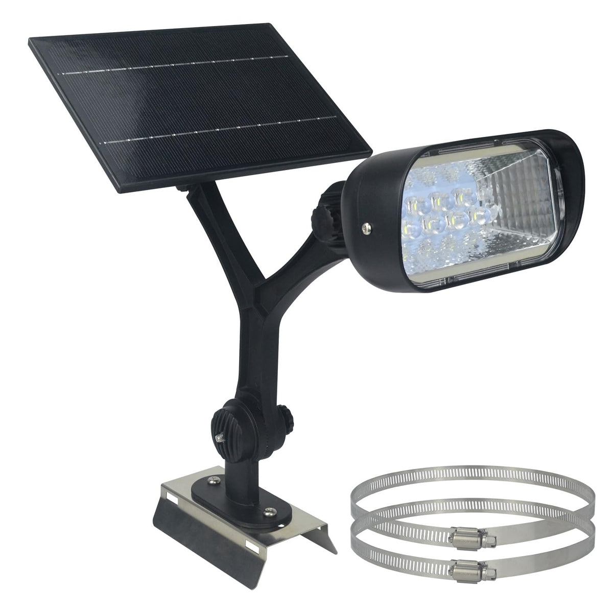 enrybia battery-powered design charges by day for evening flag glow