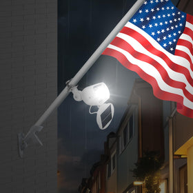 Enrybia flag pole light adjustable head concentrates light where you need it.