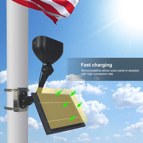 enrybia IP65 waterproof flag light withstands rain and snow for outdoor use