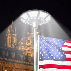 enrybia solar flag pole light ideal for backyard flag illumination