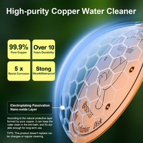 Ensayeer copper disk with concave base boosts water surface contact