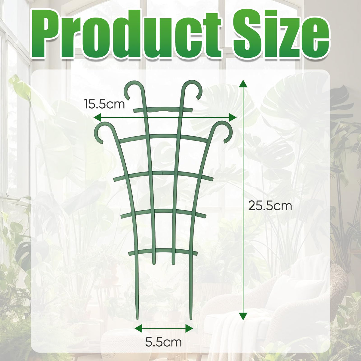 Enterlent plant support stakes made from durable PP plastic for versatile use