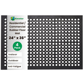 Envelor anti-fatigue mat 4 pack in entryway setup, ideal for high-traffic spaces