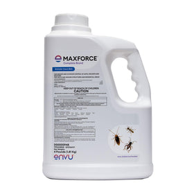 Envu Maxforce granular bait packaging for yard placement