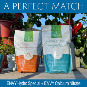 Measuring scoop included with ENVY calcium nitrate pouch.
