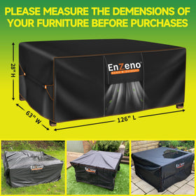 Enzeno four velcro windproof straps secure cover.