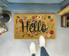 Eohak durable-outdoor-indoor-use doormat stands up to seasons while welcoming guests.