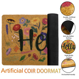 Eohak easy-clean door mat resists dirt with quick shakes and light rinses.
